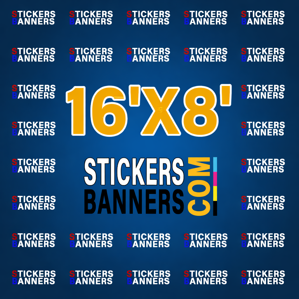 16'x8' Custom Vinyl Step & Repeat Banner Only