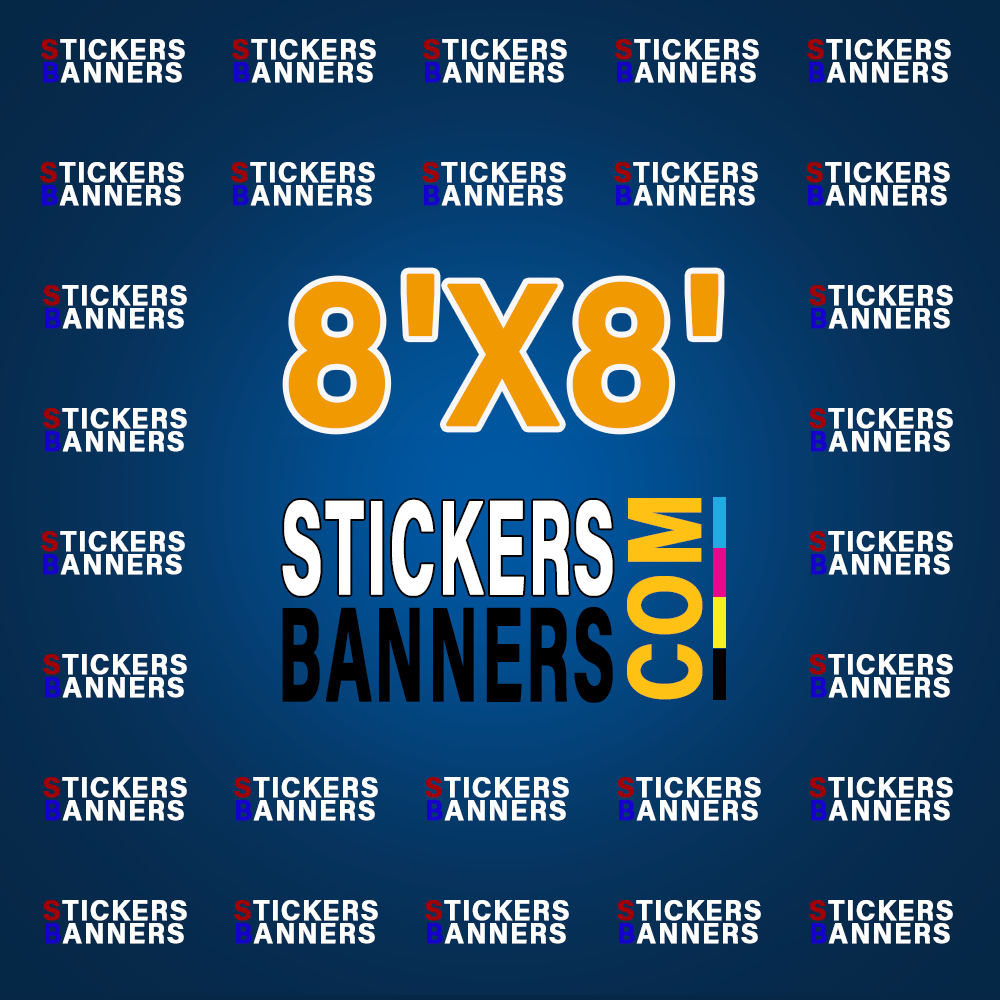 8'x8' Custom Vinyl Step & Repeat Banner Only