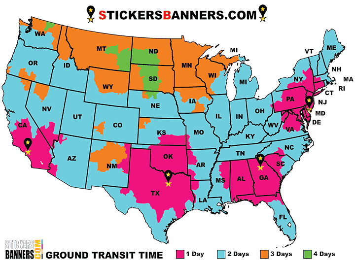 Ground transit time map